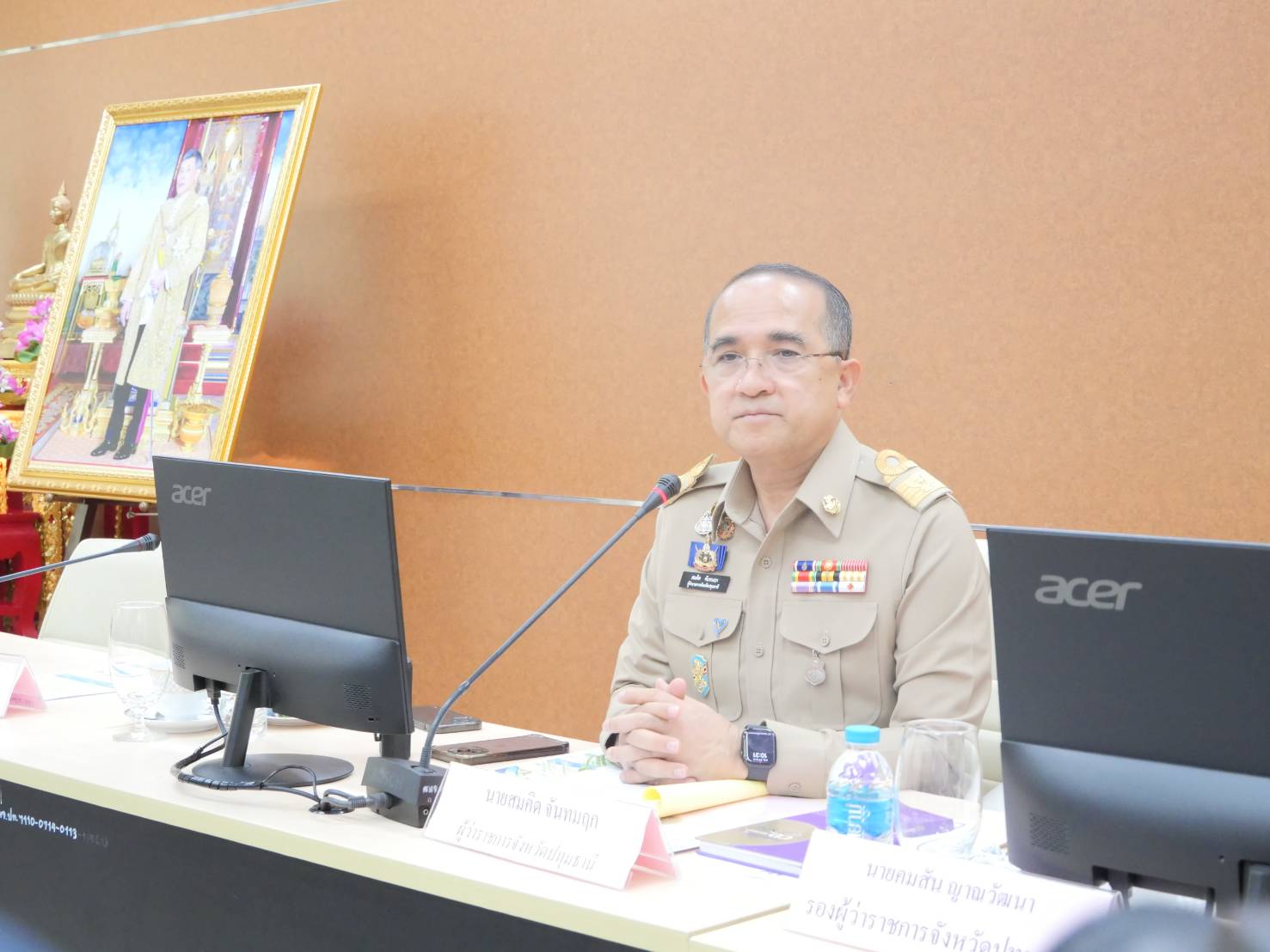 title - ส.ป.ก.ปทุมธานี เข้าร่วมประชุมคณะกรมการจังหวัดปทุมธานีและหัวหน้าส่วนราชการฯ จังหวัดปทุมธานี ประจำเดือนพฤษภาคม 2568 ครั้งที่ 5/2568